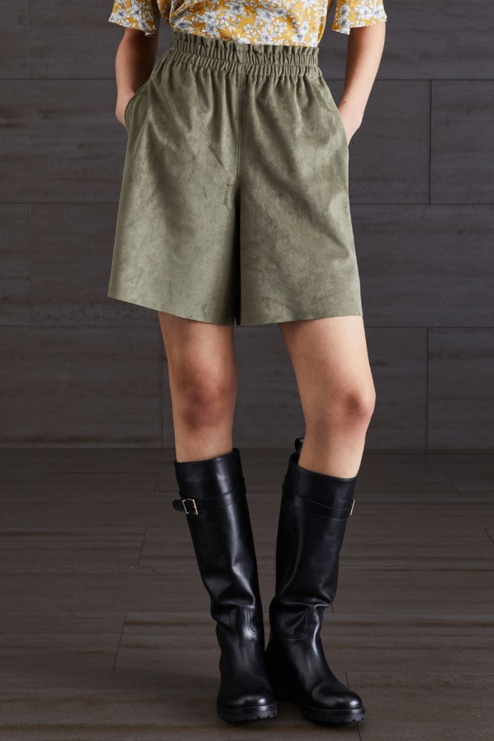 Shorts in jersey - VERDE OLIVA - Fashion Market - 2