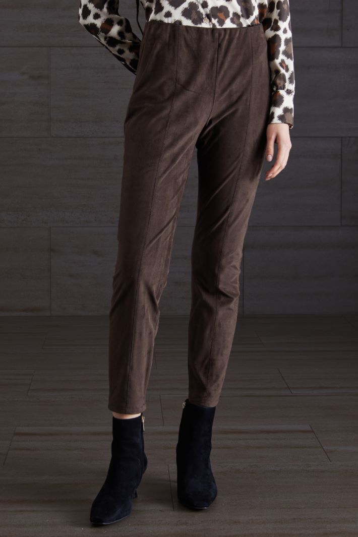 Pantaloni in jersey - CIOCCOLATO - Fashion Market - 2