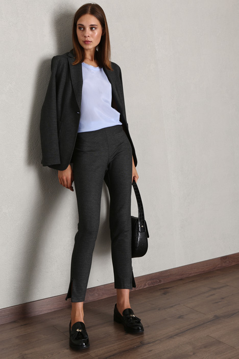 Pantaloni skinny in jacquard - Fashion Market