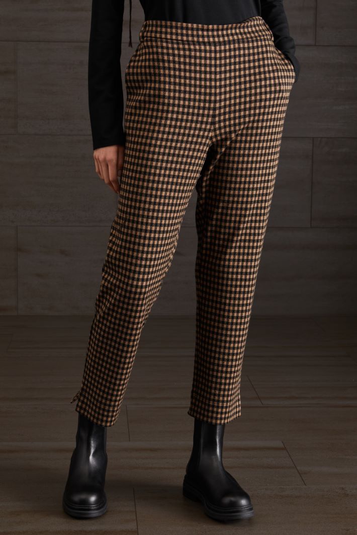 Pantaloni in jersey  - CAMMELLO NERO - Fashion Market - 2