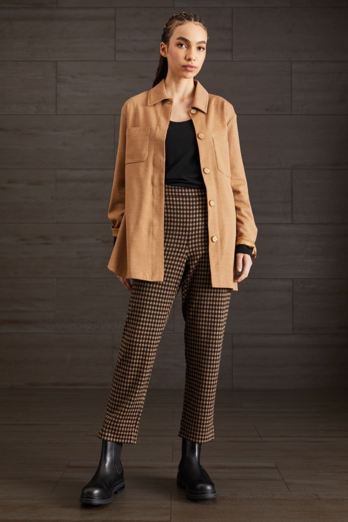 Pantaloni in jersey  - CAMMELLO NERO - Fashion Market
