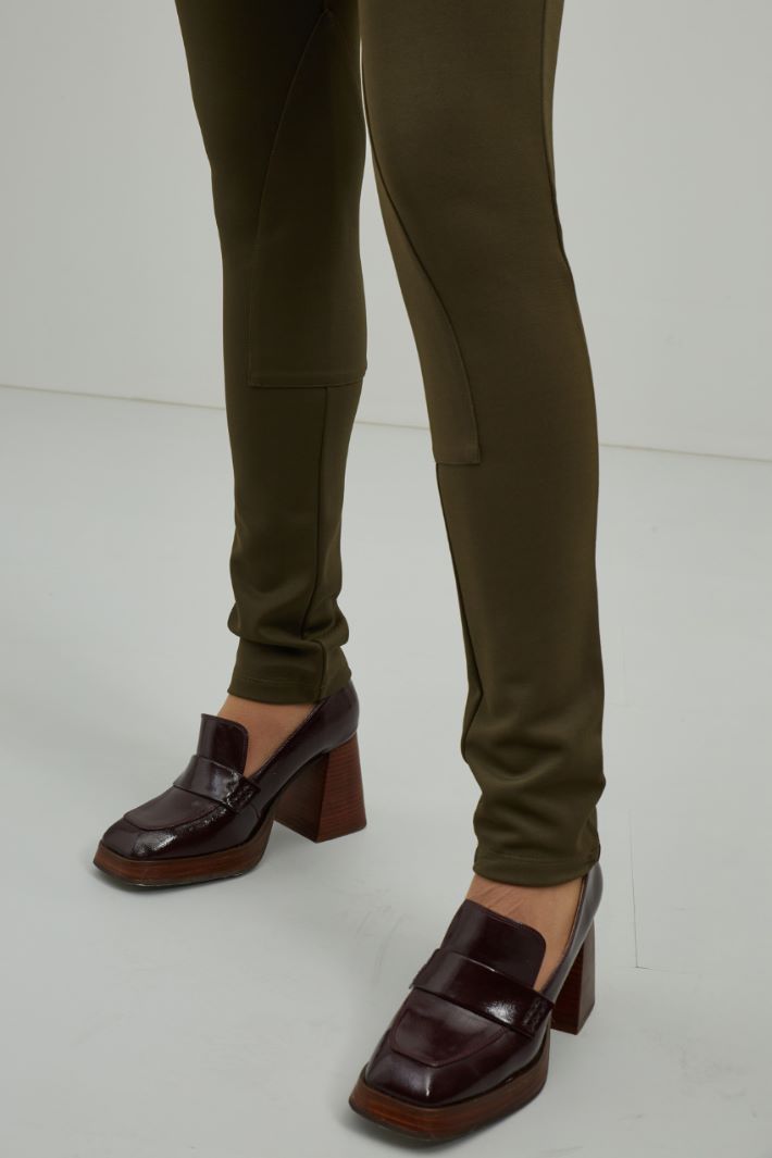 Pantaloni a sigaretta - VERDE KAKI - Fashion Market - 3