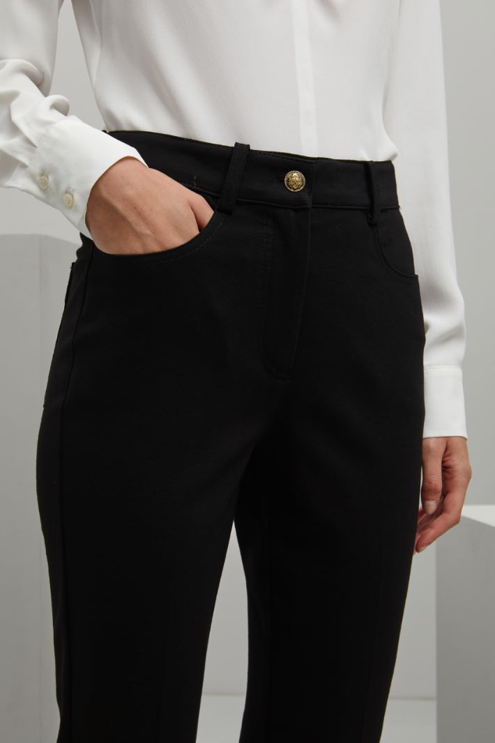 Pantaloni in jersey - NERO - Fashion Market - 3