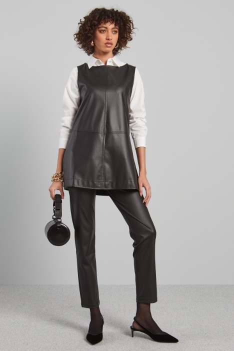 Pantaloni slim in similpelle - Fashion Market