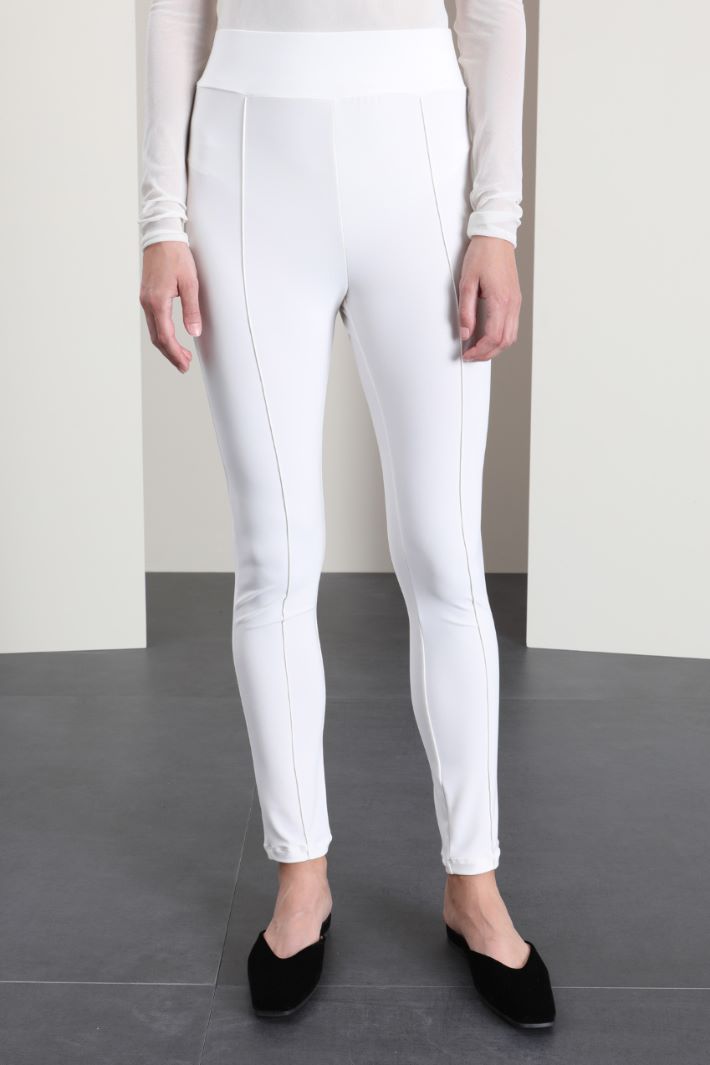 Leggings in jersey - BIANCO - Fashion Market - 4