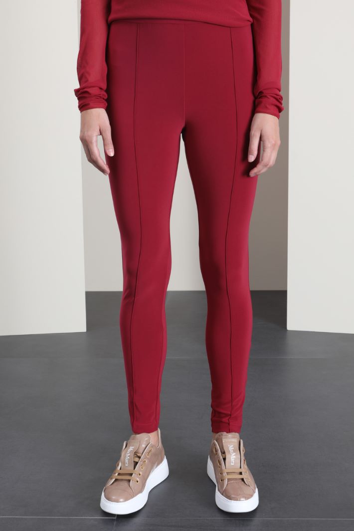 Leggings in jersey - ROSSO - Fashion Market - 4