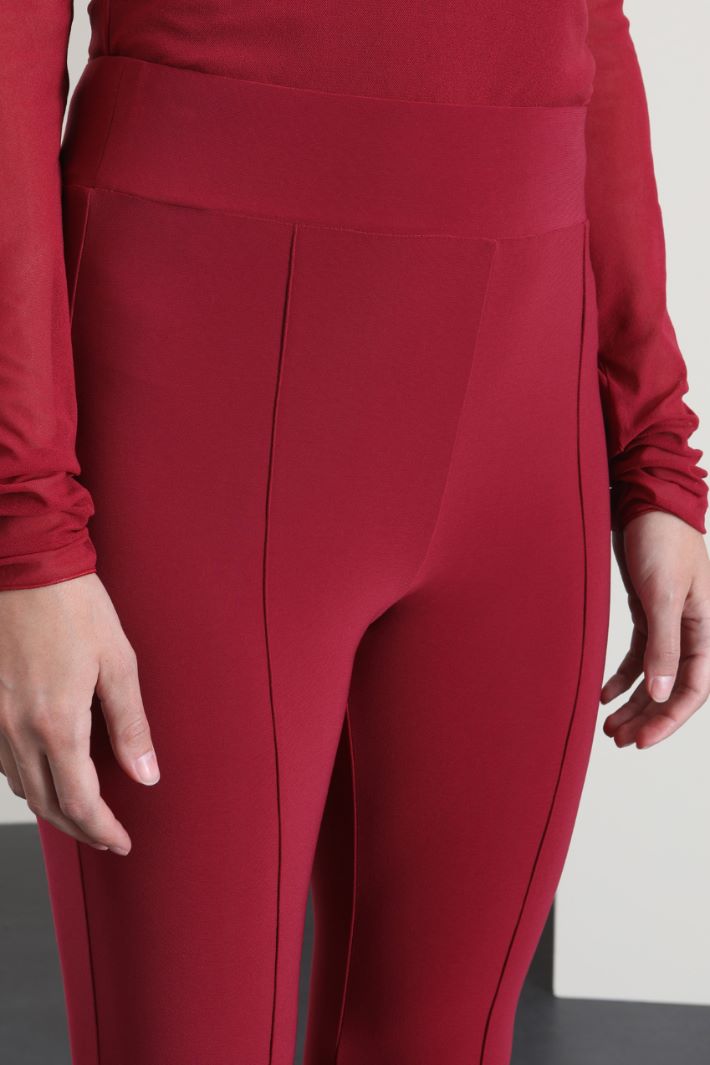 Leggings in jersey - ROSSO - Fashion Market - 3