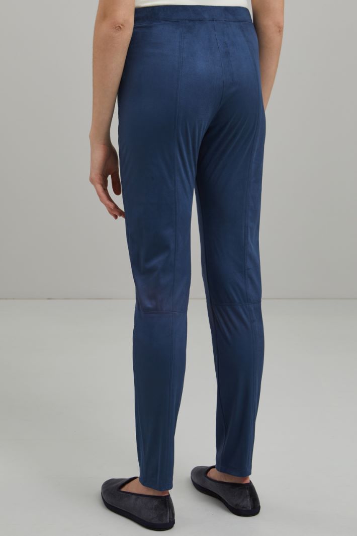Pantaloni skinny in jersey
 - BLU ACCIAIO - Fashion Market - 4