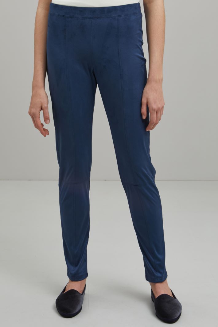 Pantaloni skinny in jersey
 - BLU ACCIAIO - Fashion Market - 2