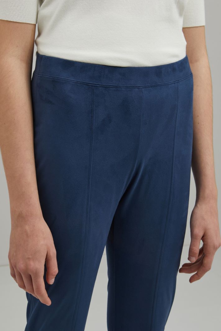 Pantaloni skinny in jersey
 - BLU ACCIAIO - Fashion Market - 3