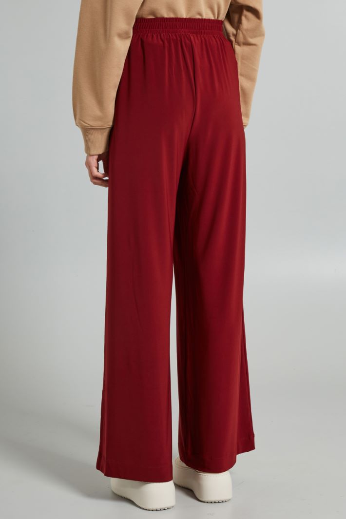 Pantaloni in jersey tecnico - BORDEAUX - Fashion Market - 4