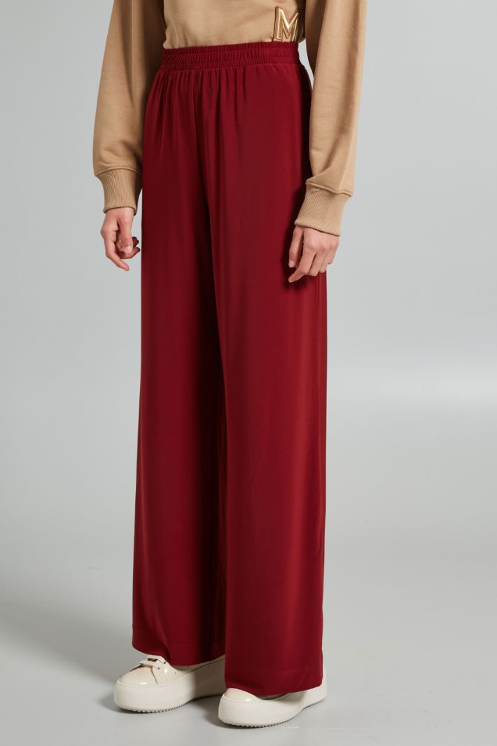 Pantaloni in jersey tecnico - BORDEAUX - Fashion Market - 2