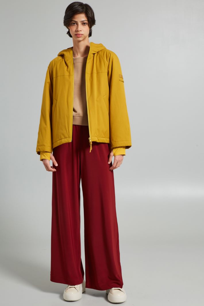 Pantaloni in jersey tecnico - BORDEAUX - Fashion Market