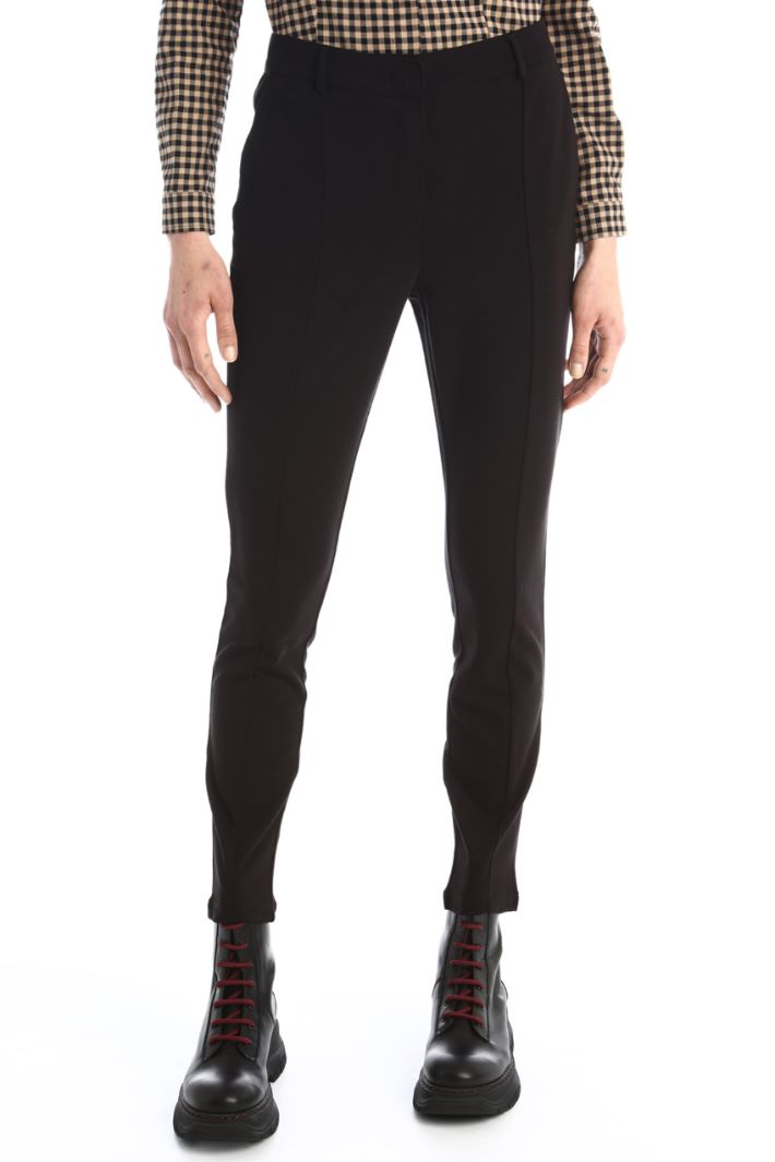 Pantaloni in jersey - NERO - Fashion Market - 5