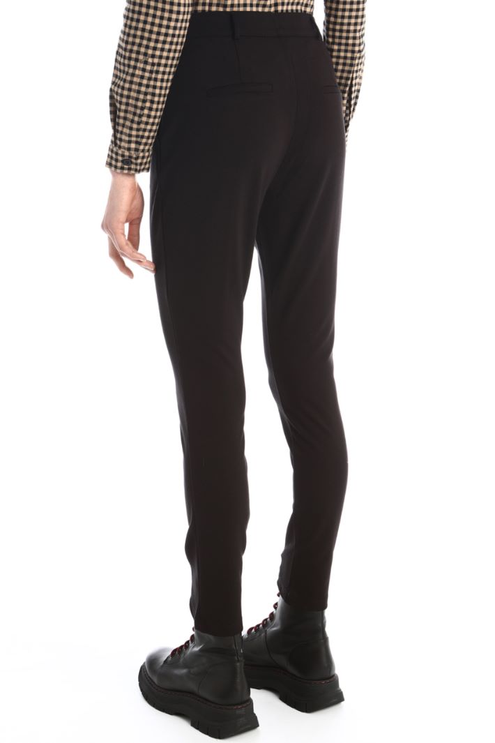 Pantaloni in jersey - NERO - Fashion Market - 4