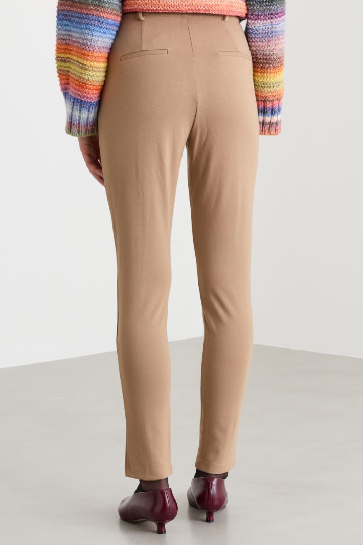 Pantaloni in jersey - CAMMELLO - Fashion Market - 4
