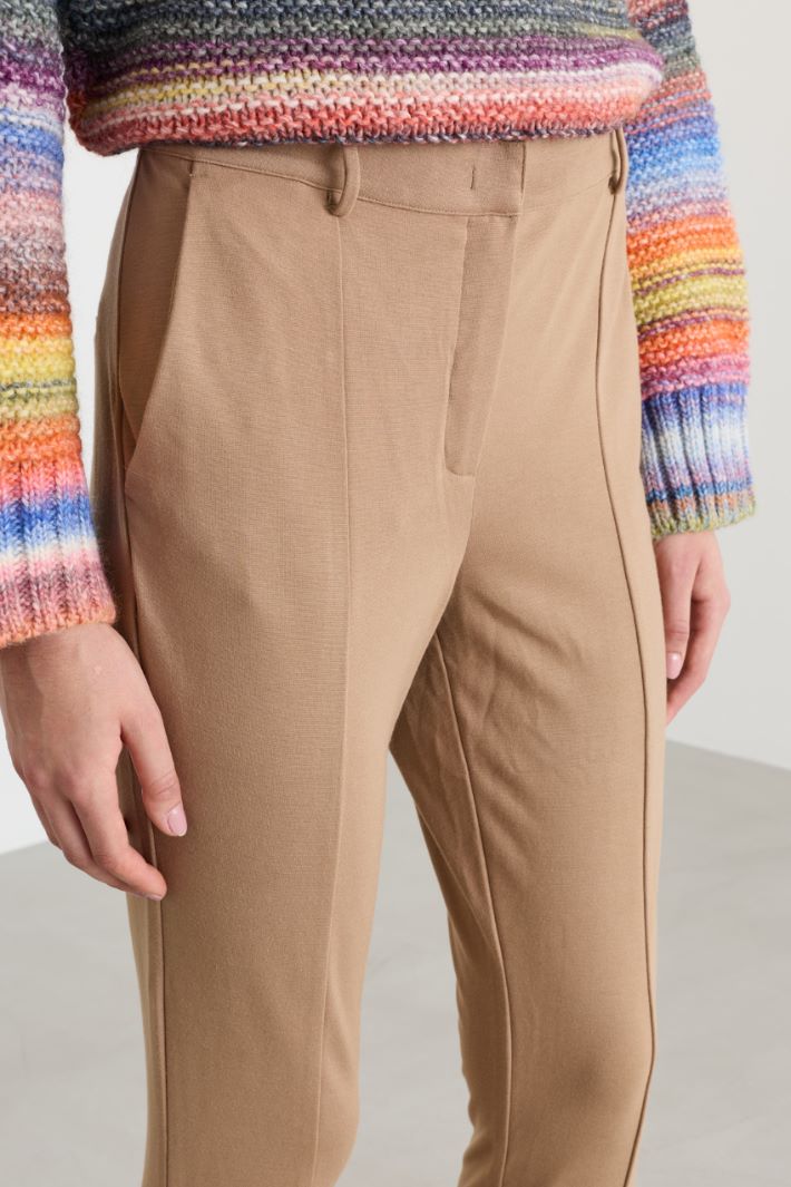 Pantaloni in jersey - CAMMELLO - Fashion Market - 3