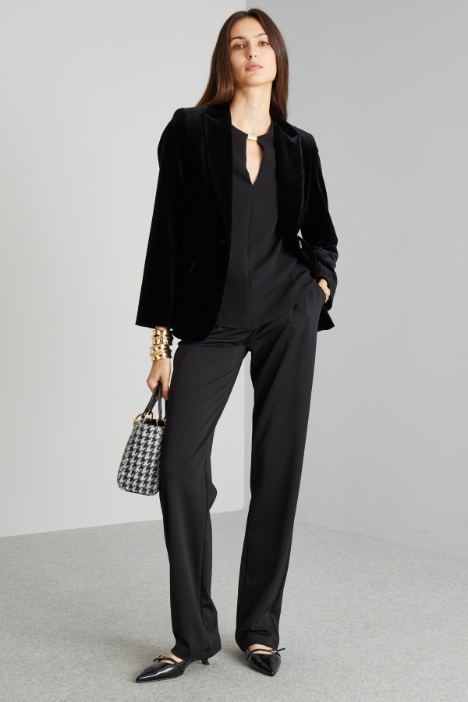 Pantaloni dritti in jersey - Fashion Market