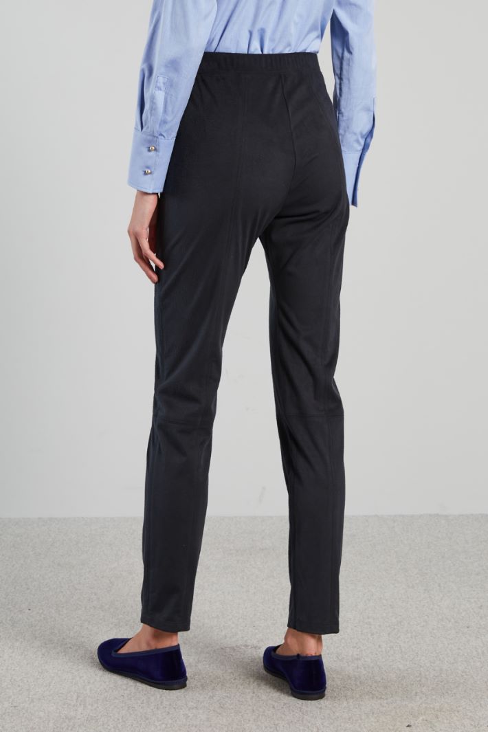 Pantaloni skinny in jersey - BLU NOTTE - Fashion Market - 4