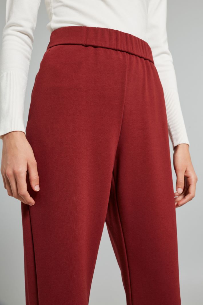 Pantaloni jogger in jersey - BORDEAUX - Fashion Market - 3