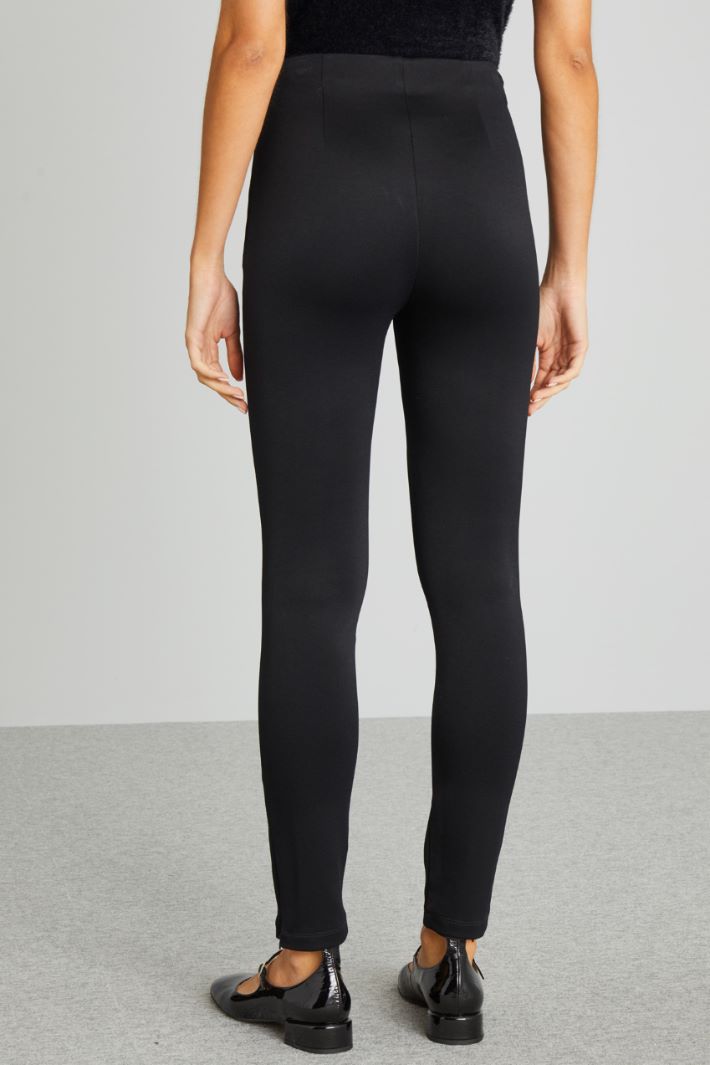 Leggings in jersey - NERO - Fashion Market - 4