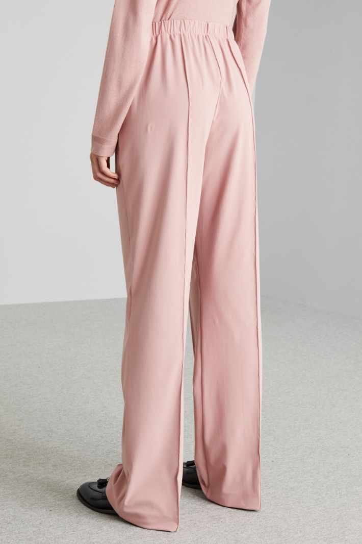 Pantaloni con elastico in vita - ROSA - Fashion Market - 4