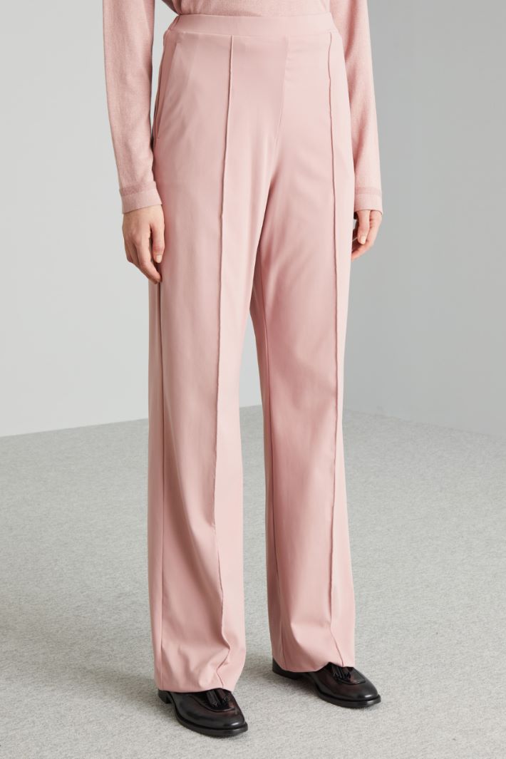 Pantaloni con elastico in vita - ROSA - Fashion Market - 2