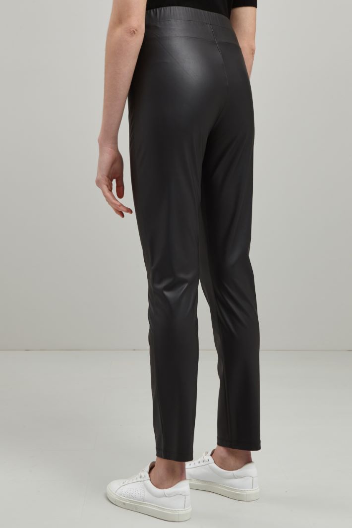 Pantaloni in similpelle - NERO - Fashion Market - 4
