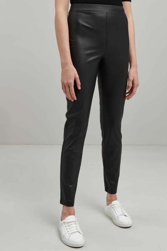 Pantaloni in similpelle - NERO - Fashion Market - 2