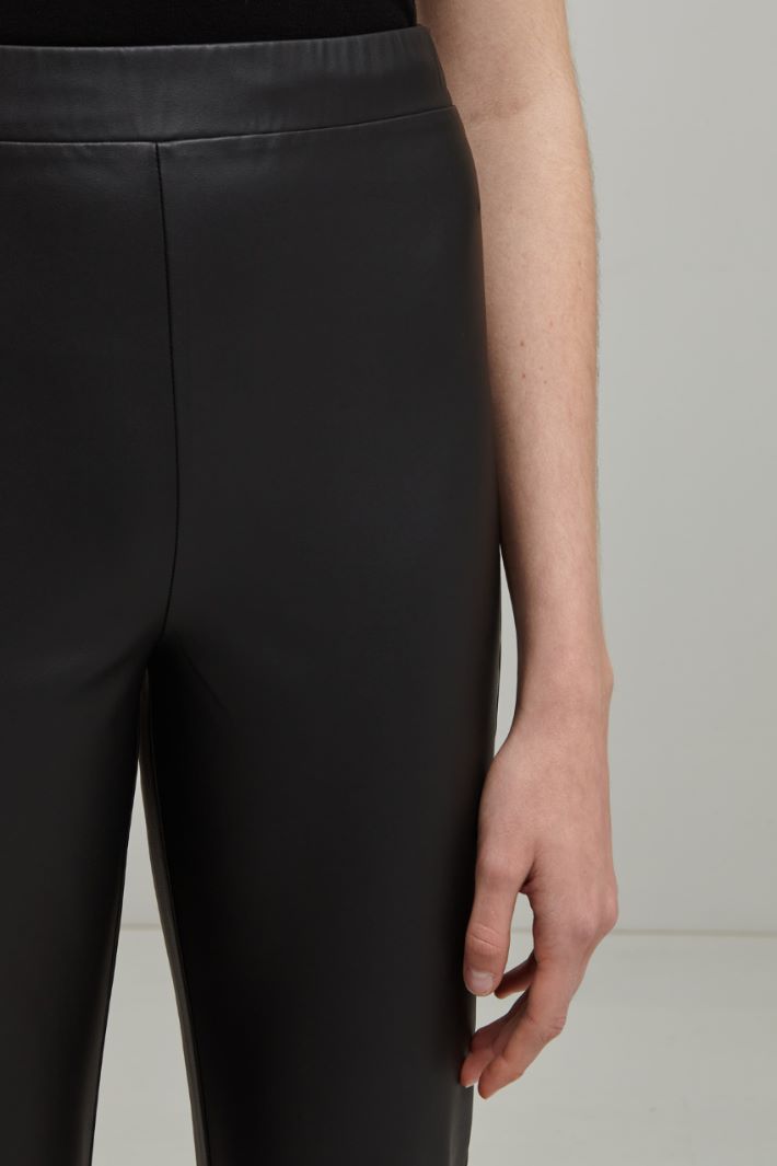 Pantaloni in similpelle - NERO - Fashion Market - 3