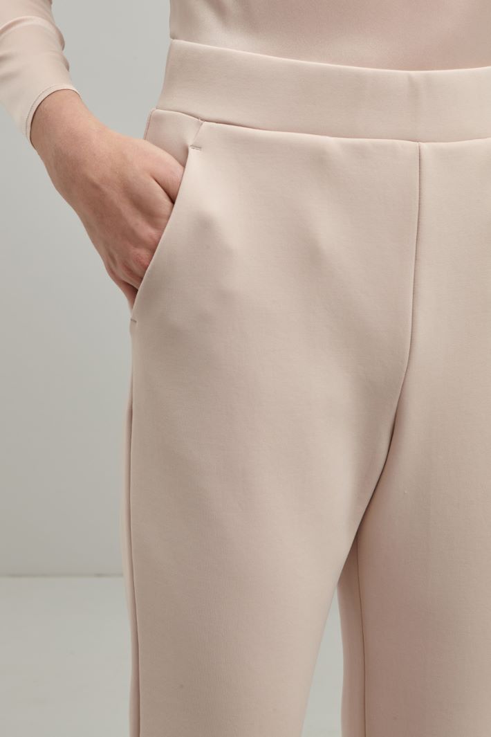 Pantaloni in jersey compatto - ROSA CIPRIA - Fashion Market - 3