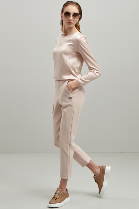 Pantaloni in jersey compatto - Fashion Market