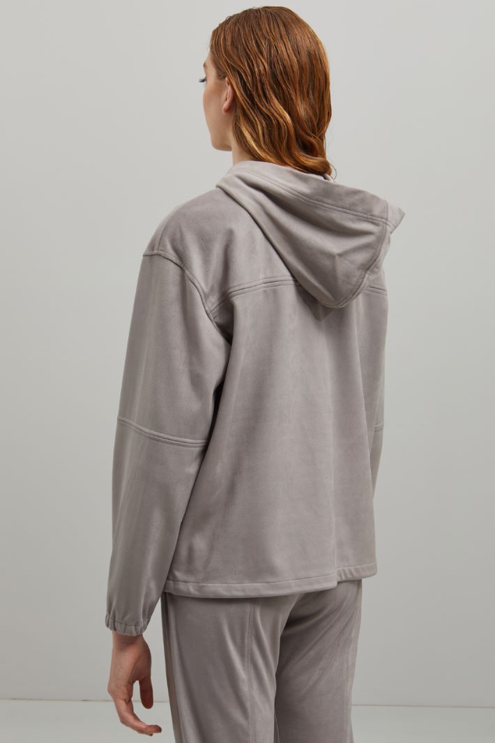 Giacca in jersey  - GRIGIO CHIARO - Fashion Market - 4