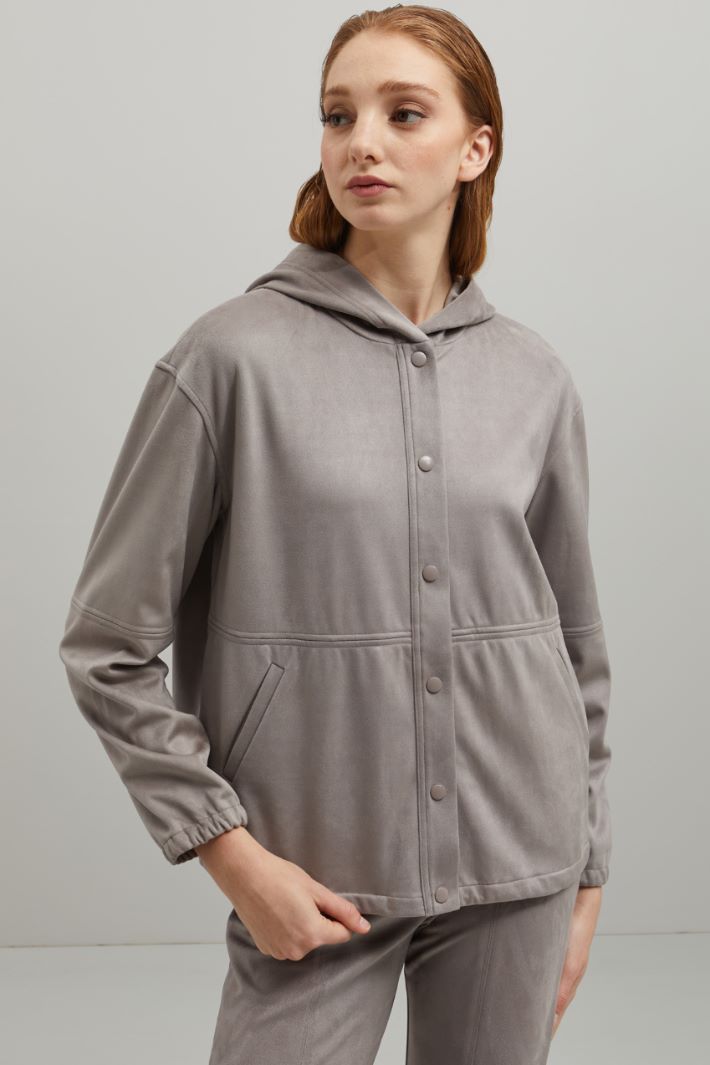 Giacca in jersey  - GRIGIO CHIARO - Fashion Market - 2
