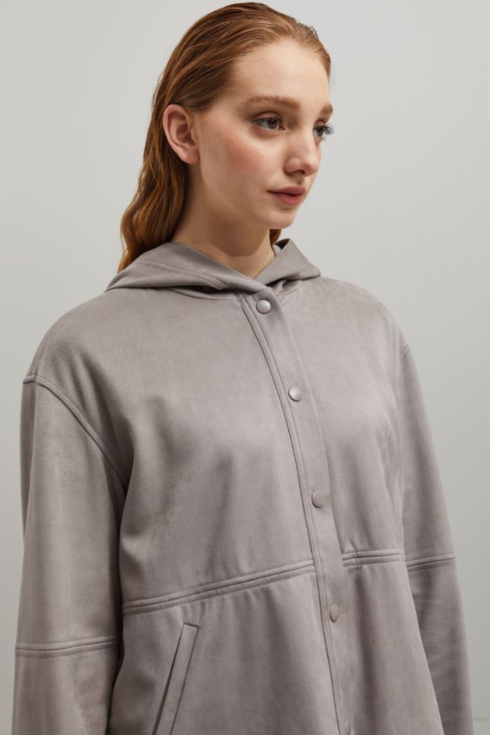 Giacca in jersey  - GRIGIO CHIARO - Fashion Market - 3
