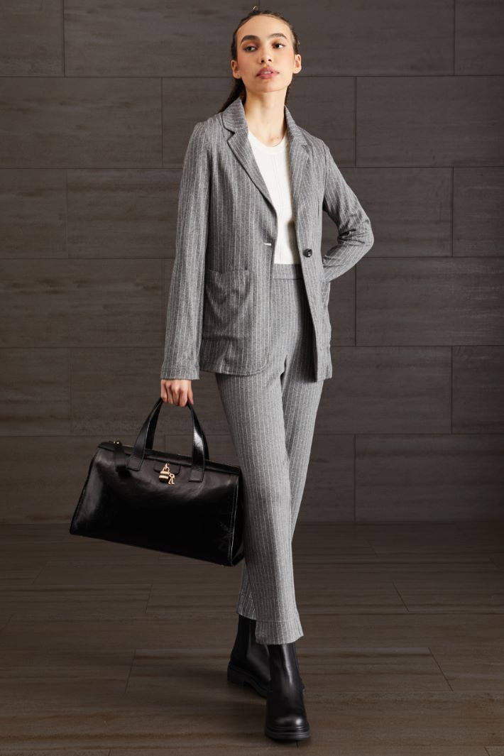 Blazer in jersey  - GRIGIO CHIARO - Fashion Market