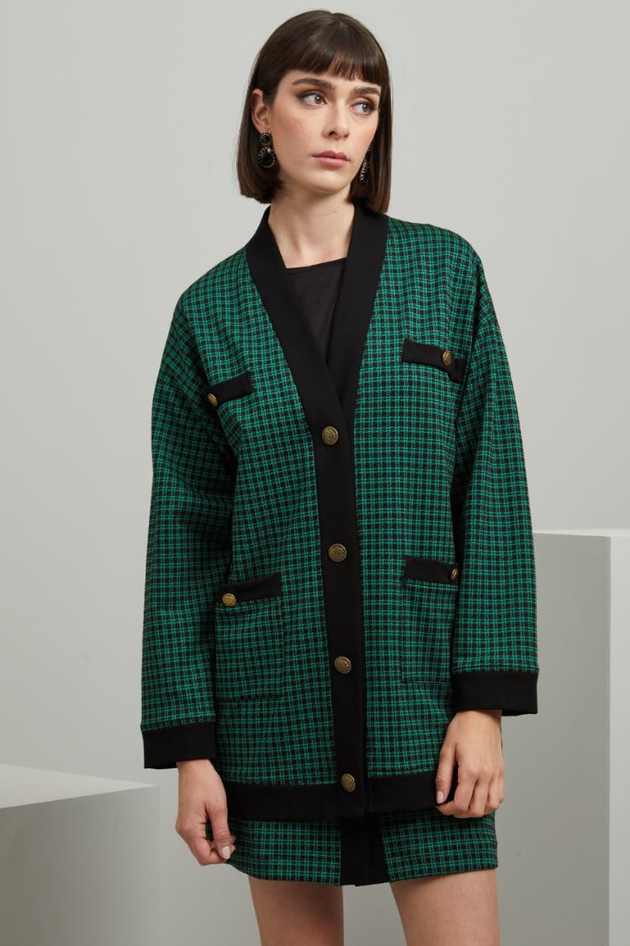 Giacca in jersey - NERO VERDE - Fashion Market - 2