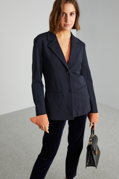 Blazer in jersey crépe - Fashion Market