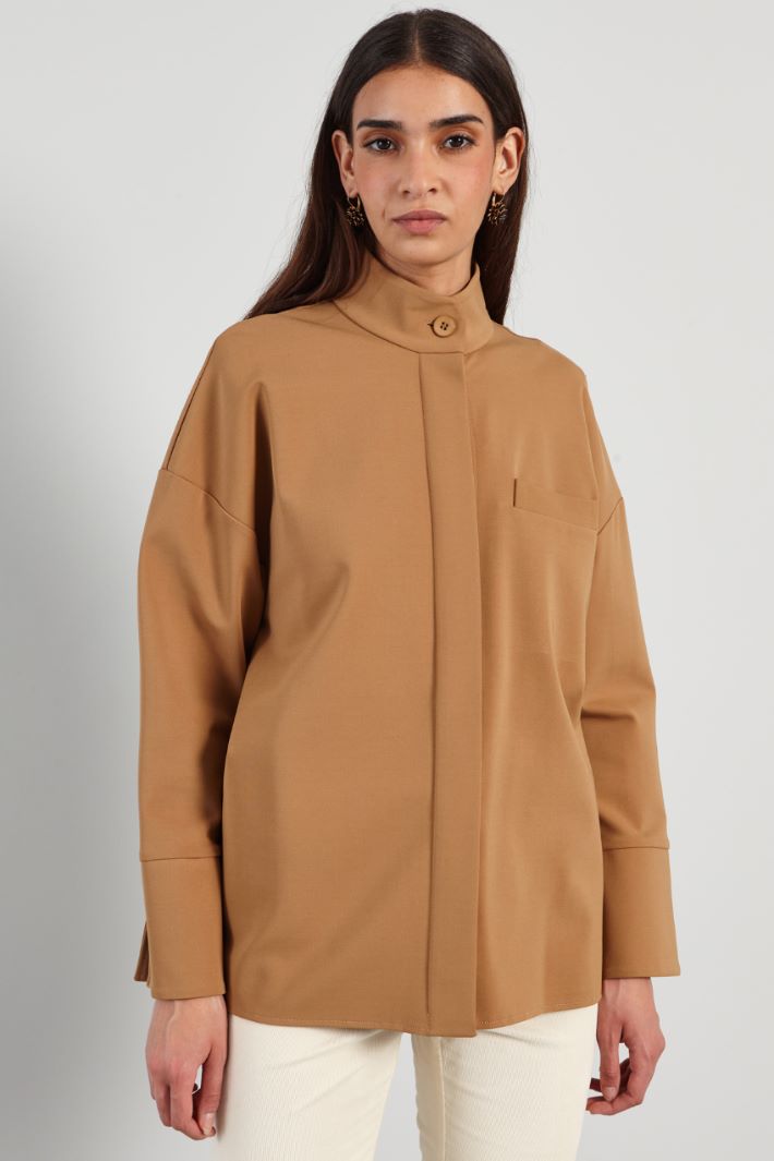 Giacca in jersey - CAMMELLO - Fashion Market - 3