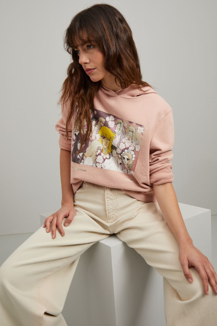 Felpa stampata - ROSA PASTELLO - Fashion Market - 2