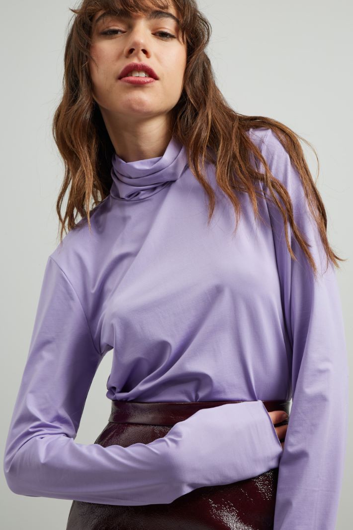 Dolcevita in jersey  - LILLA - Fashion Market - 3
