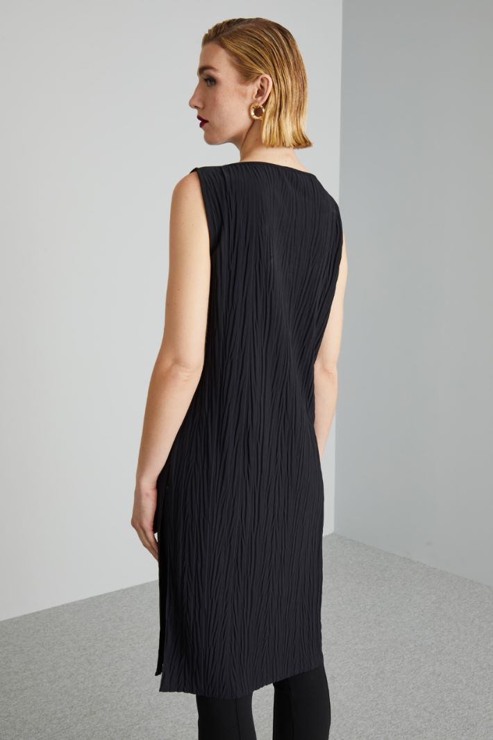Tunica lunga in jersey - NERO - Fashion Market - 4