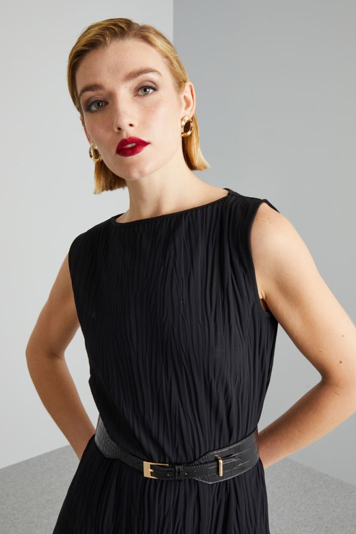 Tunica lunga in jersey - NERO - Fashion Market - 3
