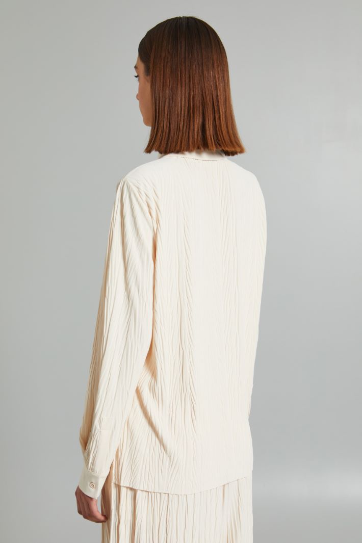 Blusa stile polo in jersey - BURRO - Fashion Market - 4
