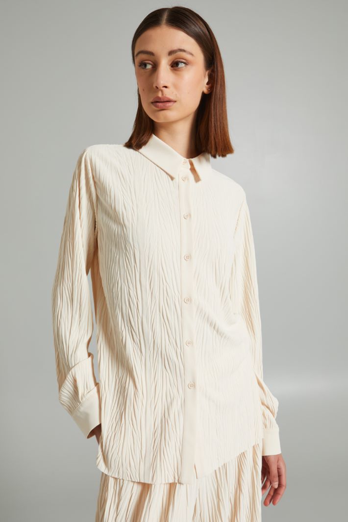 Blusa stile polo in jersey - BURRO - Fashion Market - 2