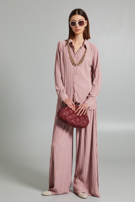 Blusa stile polo in jersey - Fashion Market