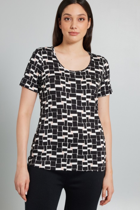 T-shirt in jersey stampato - Fashion Market