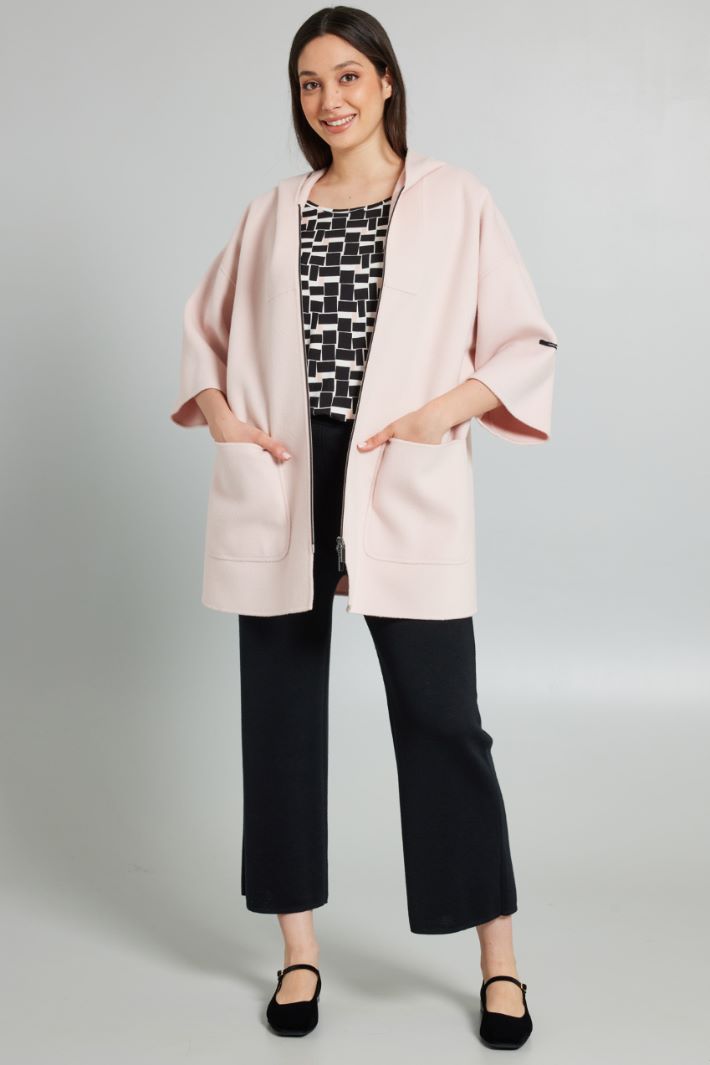 T-shirt in jersey stampato - NERO BIANCO ROSA - Fashion Market