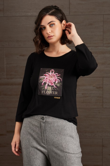 T-shirt in jersey di viscosa - Fashion Market