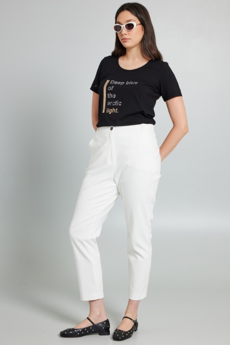 T-shirt in jersey con stampa - Fashion Market